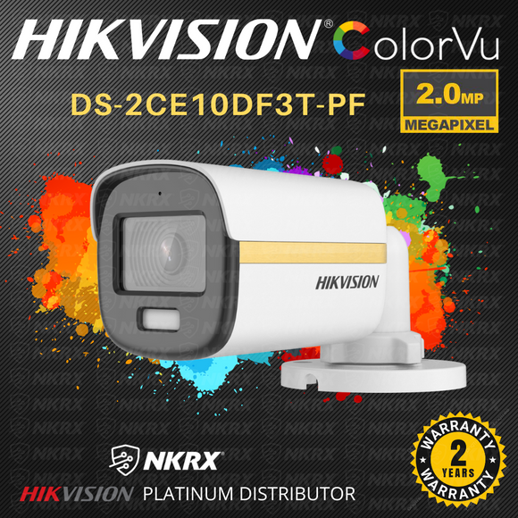Hikvision DS-2CE10DF3T-PF Colorvu 2MP Fixed Bullet CCTV Camera