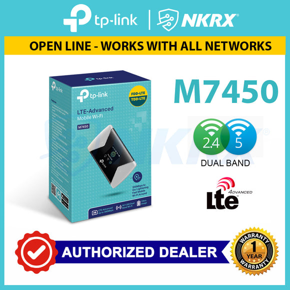TP-Link M7450 Dual Band 300Mbps LTE-Advanced Mobile Pocket Wi-Fi