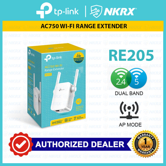 TP-Link RE205 AC750 Dual Band WiFi Range Extender