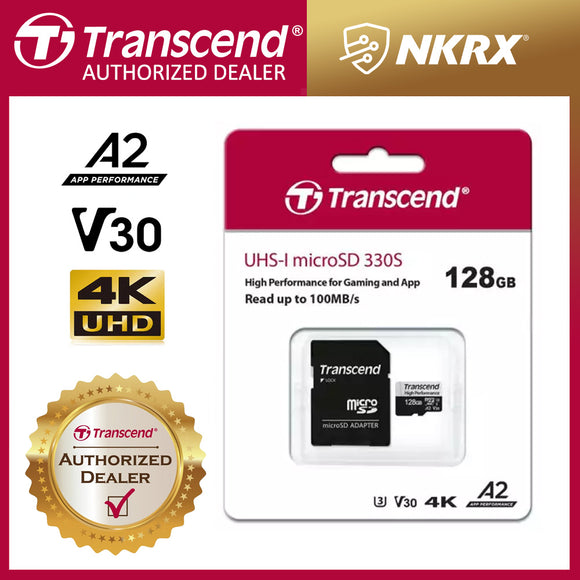Transcend 330s A2 MicroSDXC Card UHS-I U3 V30